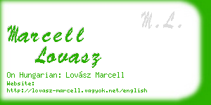 marcell lovasz business card